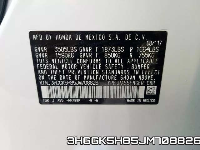 3HGGK5H85JM708826 фото 2