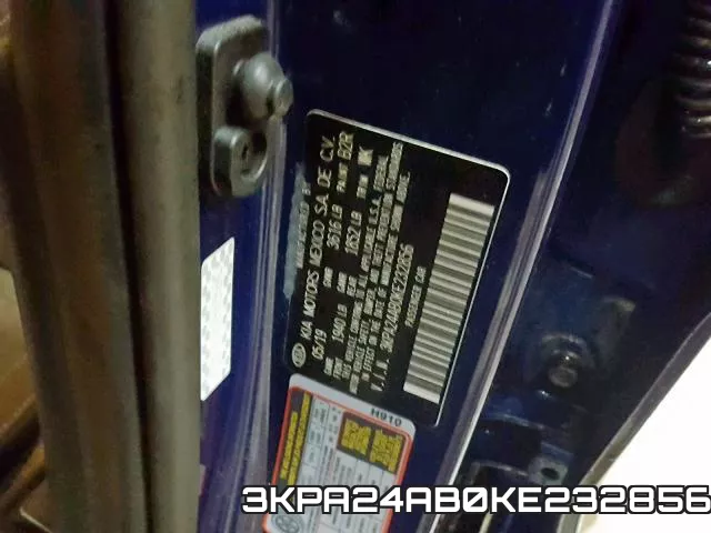 3KPA24AB0KE232856 фото 2