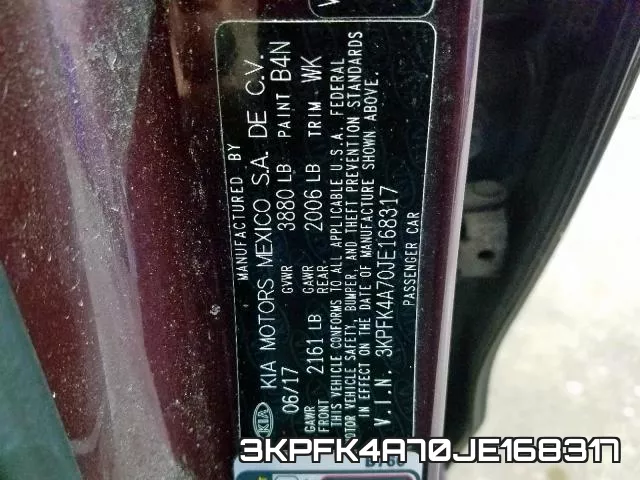 3KPFK4A70JE168317 фото 2