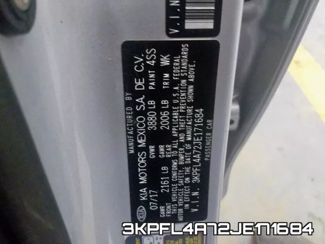 3KPFL4A72JE171684 фото 2