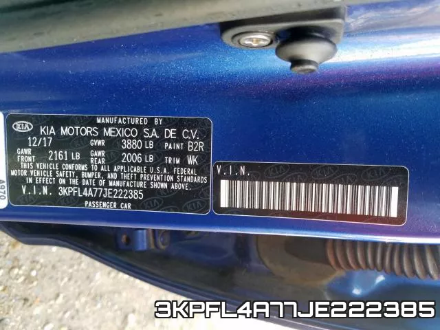 3KPFL4A77JE222385 фото 2