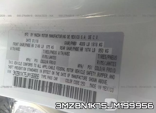 3MZBN1K75JM199956 фото 10