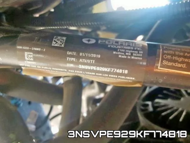 3NSVPE929KF774818 фото 2