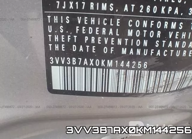 3VV3B7AX0KM144256 фото 10