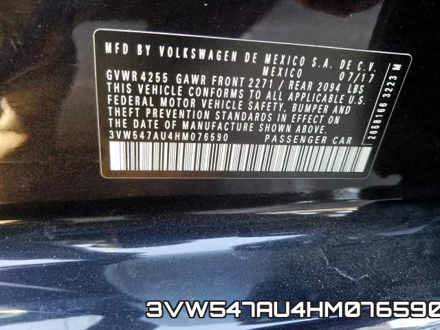 3VW547AU4HM076590 фото 2