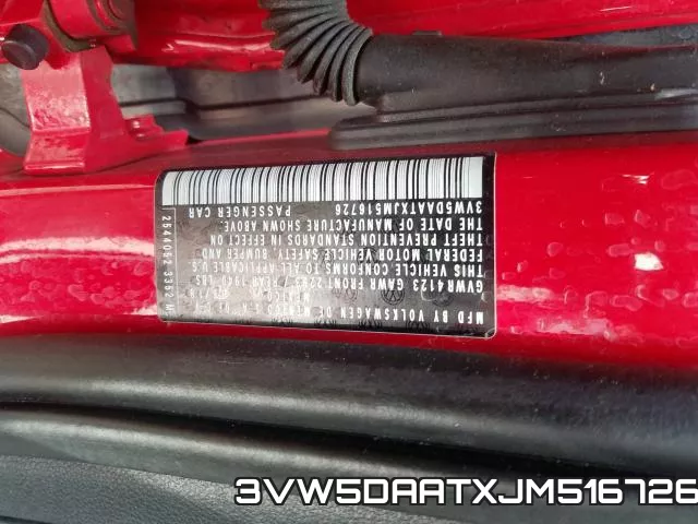 3VW5DAATXJM516726 фото 2