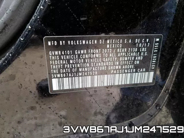 3VWB67AJ1JM247529 фото 2