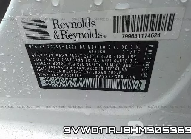 3VWD17AJ8HM305363 фото 10