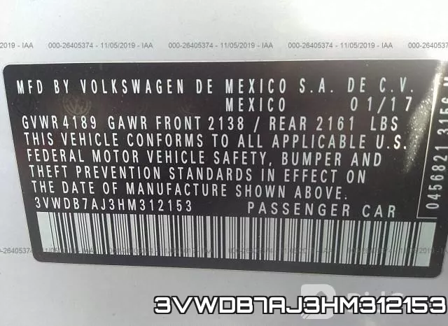 3VWDB7AJ3HM312153 фото 10