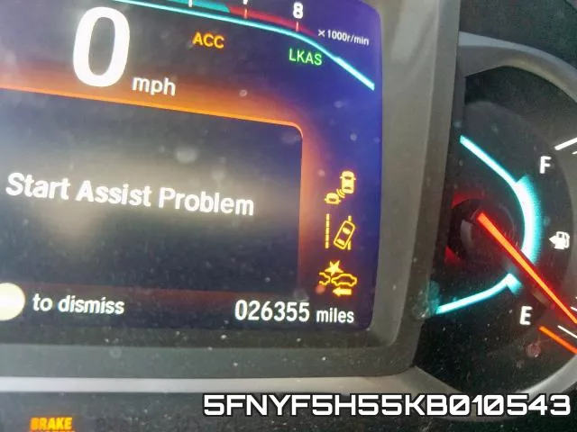 5FNYF5H55KB010543 фото 9