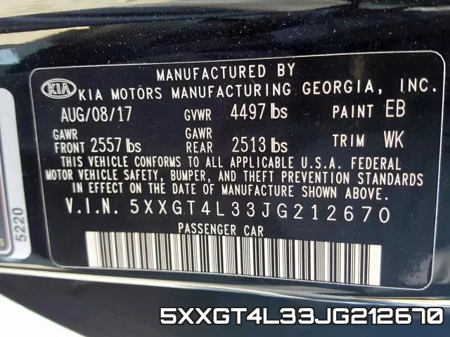 5XXGT4L33JG212670 фото 2