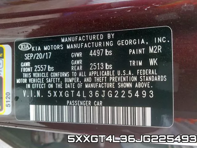5XXGT4L36JG225493 фото 2