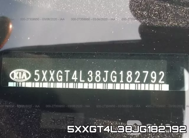 5XXGT4L38JG182792 фото 10