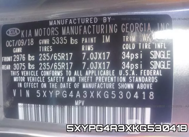 5XYPG4A3XKG530418 фото 10