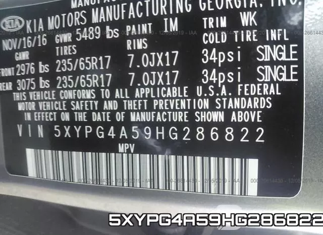 5XYPG4A59HG286822 фото 10