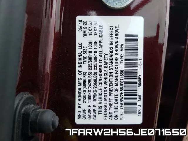 7FARW2H56JE071650 фото 2