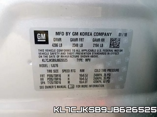 KL7CJKSB9JB626525 фото 2
