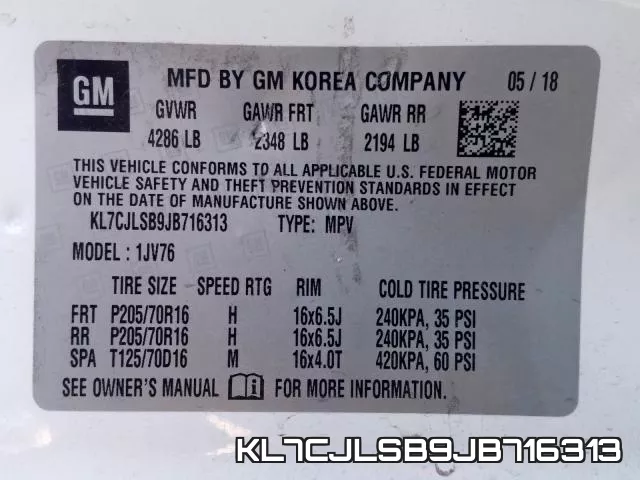 KL7CJLSB9JB716313 фото 2