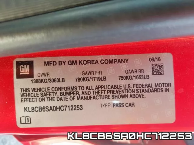 KL8CB6SA0HC712253 фото 2