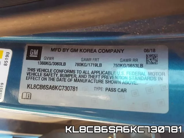 KL8CB6SA6KC730781 фото 2