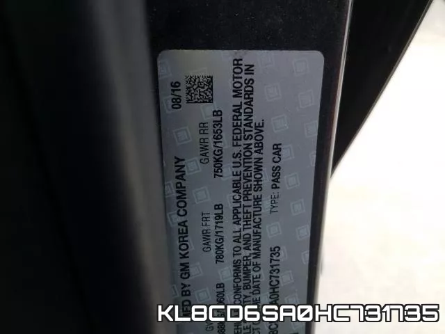 KL8CD6SA0HC731735 фото 2