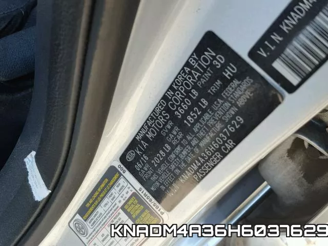 KNADM4A36H6037629 фото 2