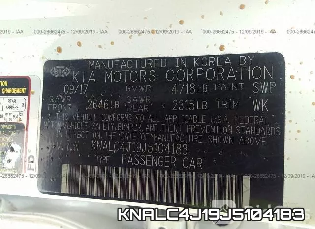 KNALC4J19J5104183 фото 10
