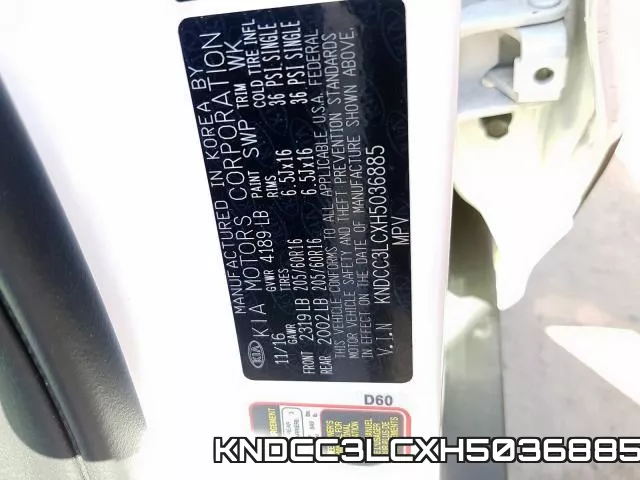 KNDCC3LCXH5036885 фото 2