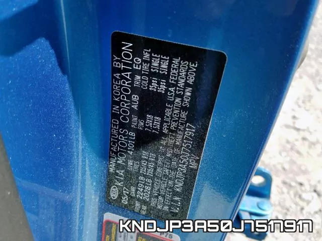 KNDJP3A50J7517917 фото 2
