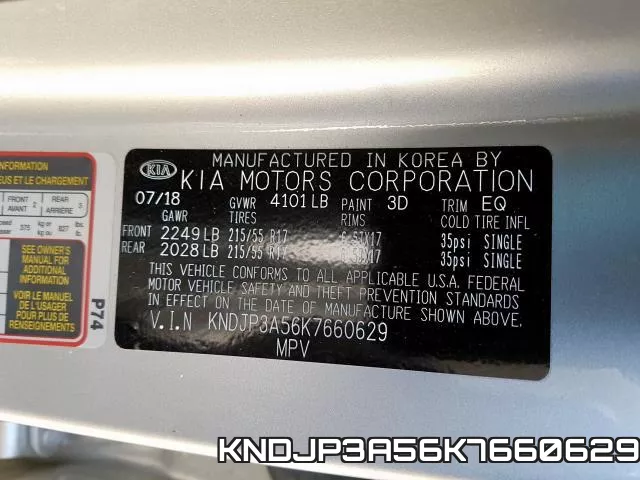 KNDJP3A56K7660629 фото 2