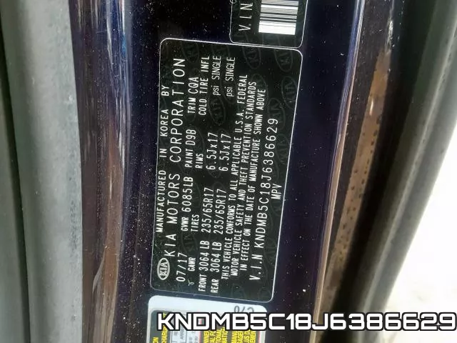 KNDMB5C18J6386629 фото 2
