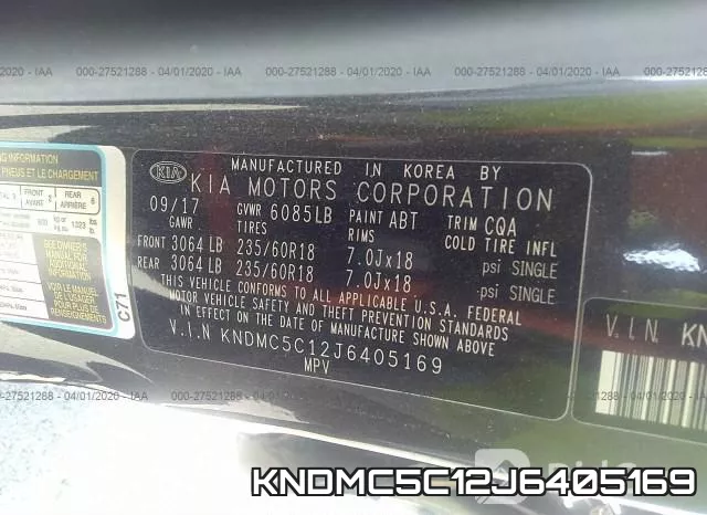 KNDMC5C12J6405169 фото 10