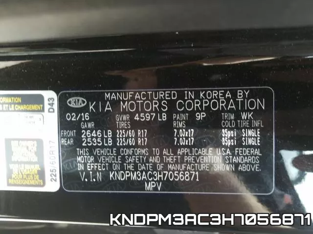 KNDPM3AC3H7056871 фото 2