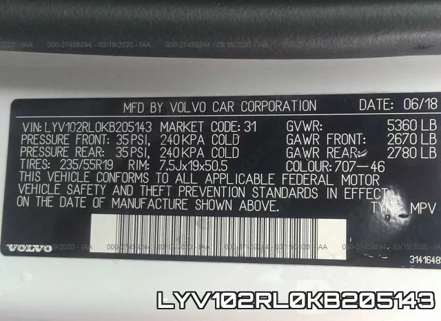 LYV102RL0KB205143 фото 10