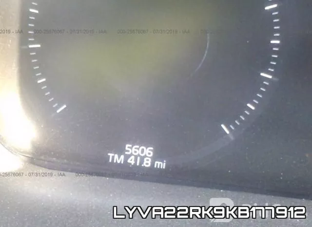 LYVA22RK9KB177912 фото 8