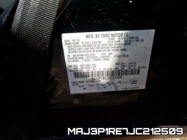 MAJ3P1RE7JC212509 фото 2