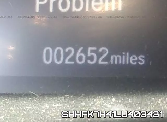 SHHFK7H41LU403431 фото 8
