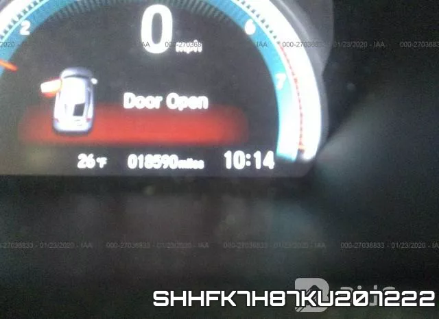 SHHFK7H87KU207222 фото 8