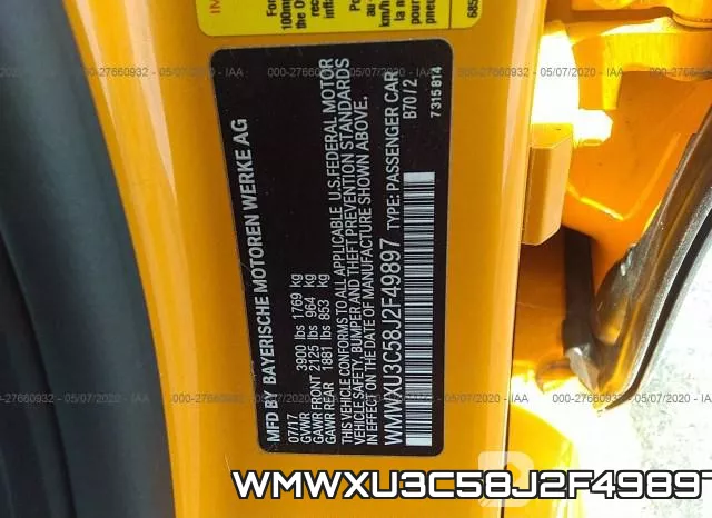 WMWXU3C58J2F49897 фото 10