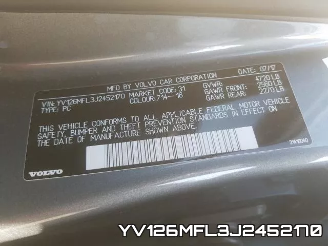 YV126MFL3J2452170 фото 2