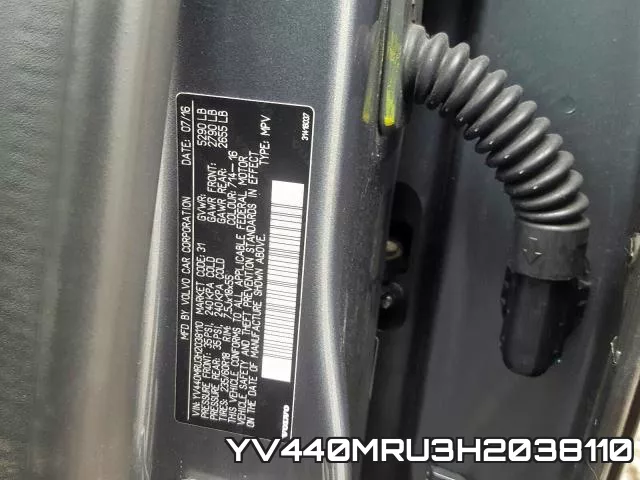 YV440MRU3H2038110 фото 2
