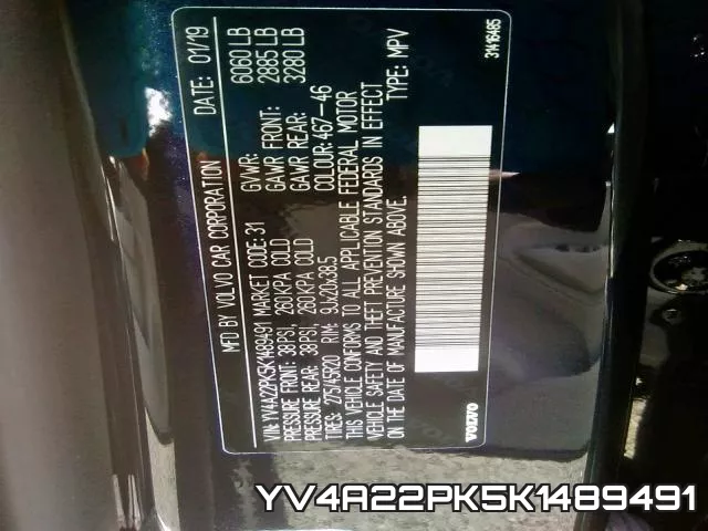 YV4A22PK5K1489491 фото 2