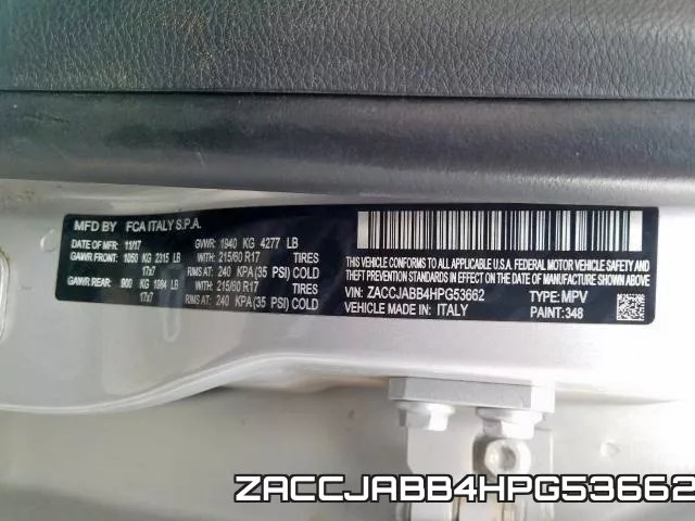 ZACCJABB4HPG53662 фото 2