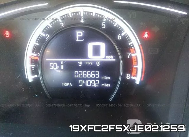 19XFC2F5XJE021253 фото 8