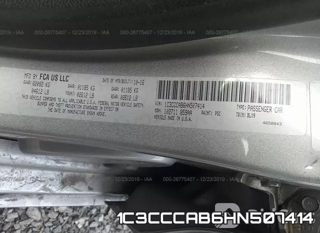 1C3CCCAB6HN507414 фото 10