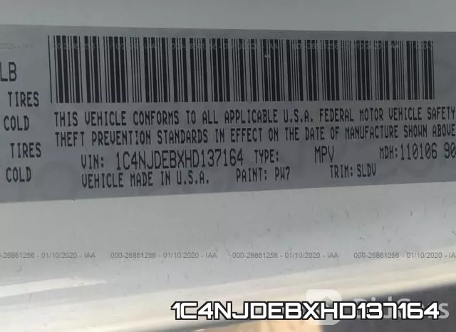 1C4NJDEBXHD137164 фото 10