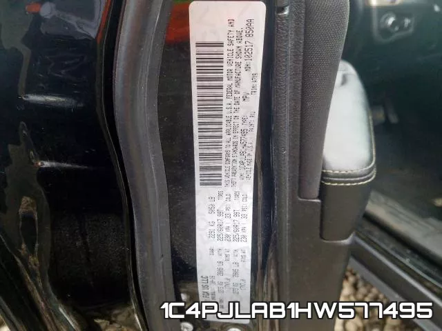 1C4PJLAB1HW577495 фото 2