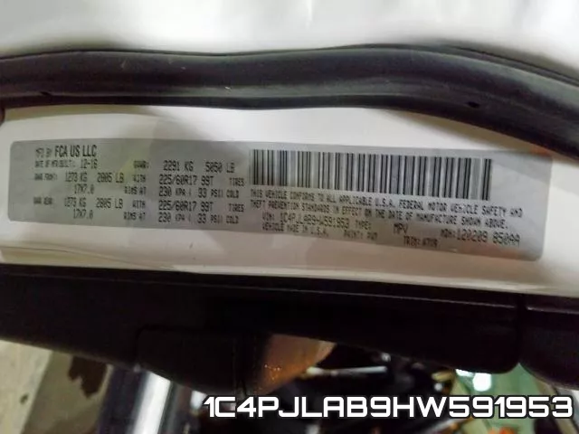1C4PJLAB9HW591953 фото 2
