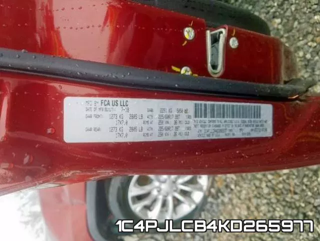 1C4PJLCB4KD265977 фото 2