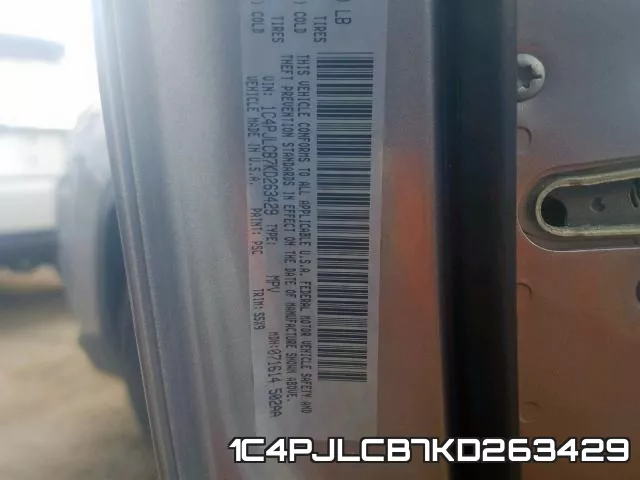 1C4PJLCB7KD263429 фото 2